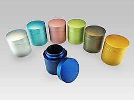 アルミ製携帯骨壺