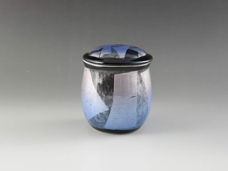 九谷焼骨壺 銀彩 光