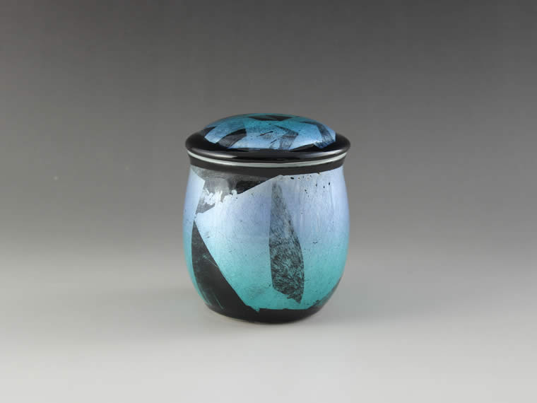 九谷焼骨壺 銀彩 宙